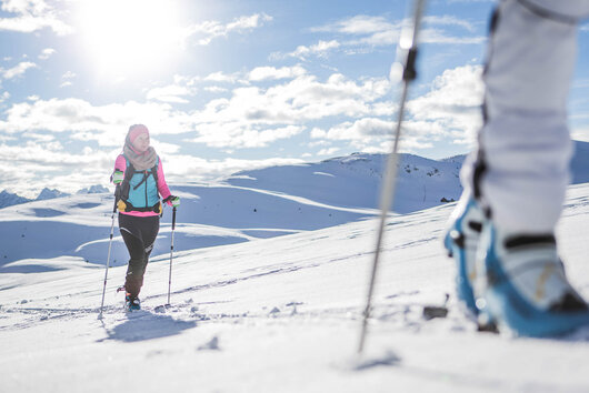 Schneeschuhwandern und Tourenski in Südtirol am Kronplatz Hotel Gissbach